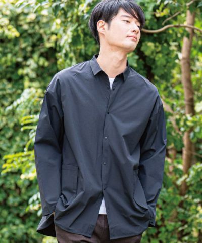 美品 TOGARU シャツジャケット シャツ 黒 CALL\u0026RESPONSE