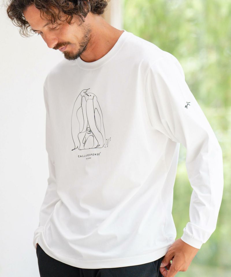 ペンギン/プリント長袖Tシャツ